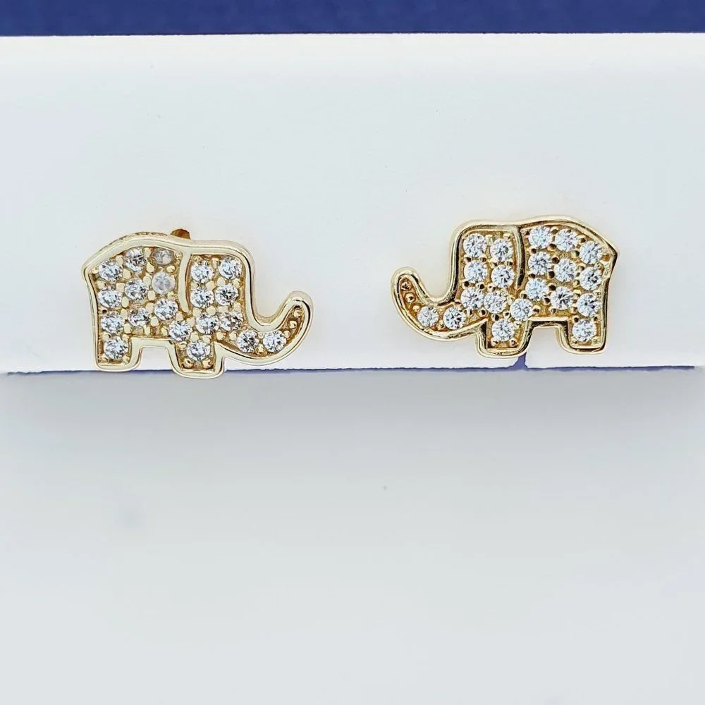 925 Sterling Silver CZ Stud Earrings for Women/Girl, US925P1215